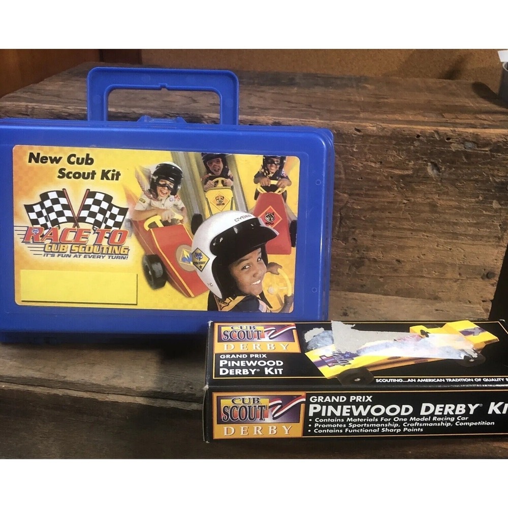 Pinewood Derby Kit Cub Scouts CS Level 2 Recruitment Box Scouting Car Racing NEW